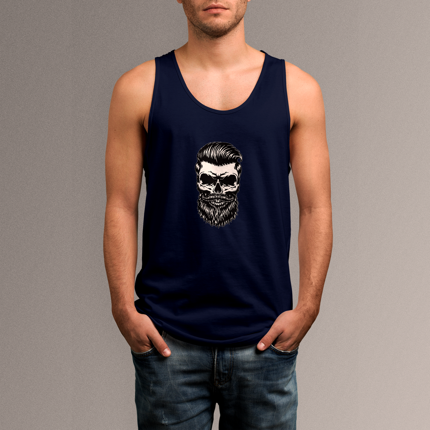 Skull "Fancy Hairstyle" Singlet