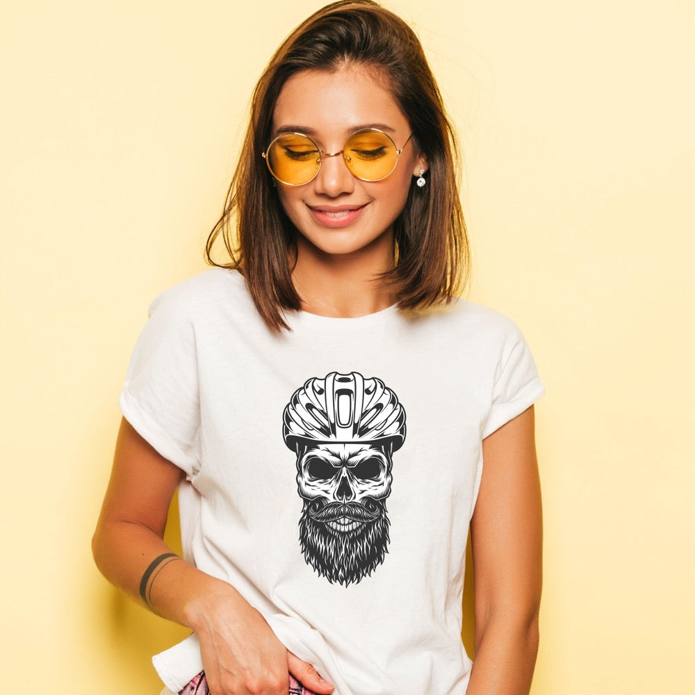 Cycling Skull W T-shirt