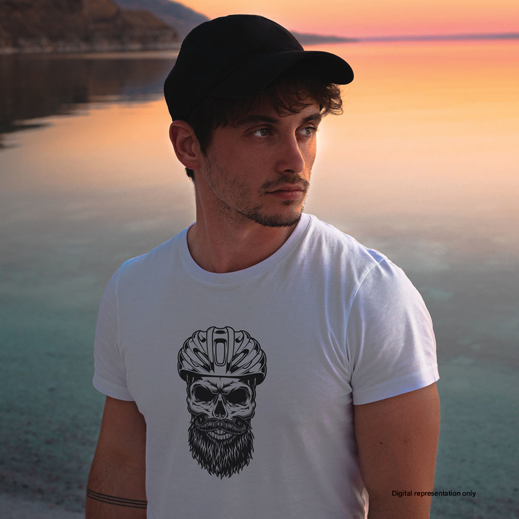 Cycling Skull M T-shirt